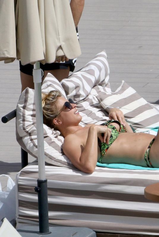 GEMMA ATKINSON in Bikini at a Pool in Ibiza 07/10/2018