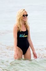 GEORGIA MAY JAGGER in Swimsuit and Bikini at a Beach in Miami 07/21/2018