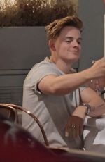 GEORGIA TOFFOLO and Jack Maynard Out for Dinner in London 07/24/2018