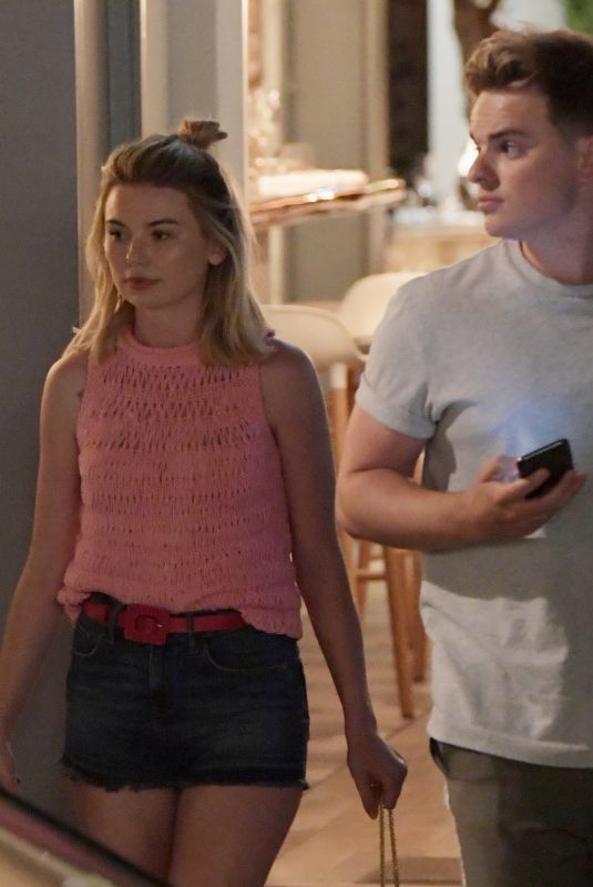 GEORGIA TOFFOLO and Jack Maynard Out for Dinner in London 07/24/2018