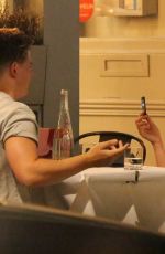 GEORGIA TOFFOLO and Jack Maynard Out for Dinner in London 07/24/2018