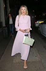 GEORGIA TOFFOLO Leaves Park Chinois Restaurant in London 07/03/2018