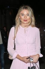 GEORGIA TOFFOLO Leaves Park Chinois Restaurant in London 07/03/2018
