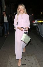GEORGIA TOFFOLO Leaves Park Chinois Restaurant in London 07/03/2018