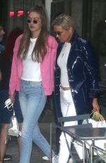GIGI and YOLANDA HADID Out Shopping in New York 07/17/2018
