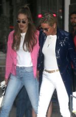 GIGI and YOLANDA HADID Out Shopping in New York 07/17/2018