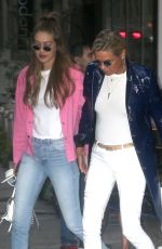 GIGI and YOLANDA HADID Out Shopping in New York 07/17/2018