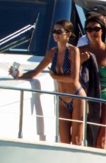 GIGI HADID and EMILY RATAJKOWSKI at a Boat in Mykonos 07/01/2018