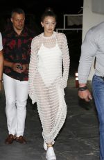 GIGI HADID at Bobonier Club on Mykonos Island 06/29/2018