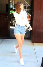 GIGI HADID in Cutoff Jeans Leaves Her Apartment in New York 07/18/2018