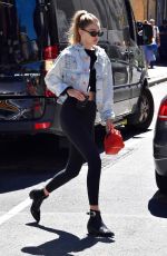 GIGI HADID in Tights Out in New York 07/19/2018