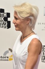 GILLIAN ANDERSON and Peter Morgan at Southbank Sky Arts Awards 2018 in London 07/01/2018