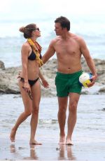GISELE BUNDCHEN and Tom Brady at a Beach in Costa Rica 07/17/2018
