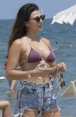 GIULIA SALEMI in Bikini at a Beach 07/15/2018