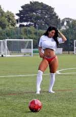 GRACE J TEAL in Bikini Shows Her Support for England in Southend 07/06/2018
