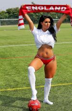 GRACE J TEAL in Bikini Shows Her Support for England in Southend 07/06/2018