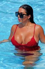 GRACE J TEAL in Swimsuit at a Pool in Southend 07/09/2018