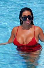 GRACE J TEAL in Swimsuit at a Pool in Southend 07/09/2018