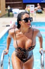 GRACE J TEAL in Swimsuit at a Pool in Southend 07/12/2018
