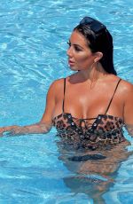 GRACE J TEAL in Swimsuit at a Pool in Southend 07/12/2018