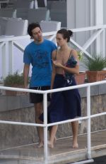 GRACE VAN PATTEN and Nat Wolff at Hotel Regina Isabella in Ischia 07/22/2018