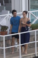 GRACE VAN PATTEN and Nat Wolff at Hotel Regina Isabella in Ischia 07/22/2018