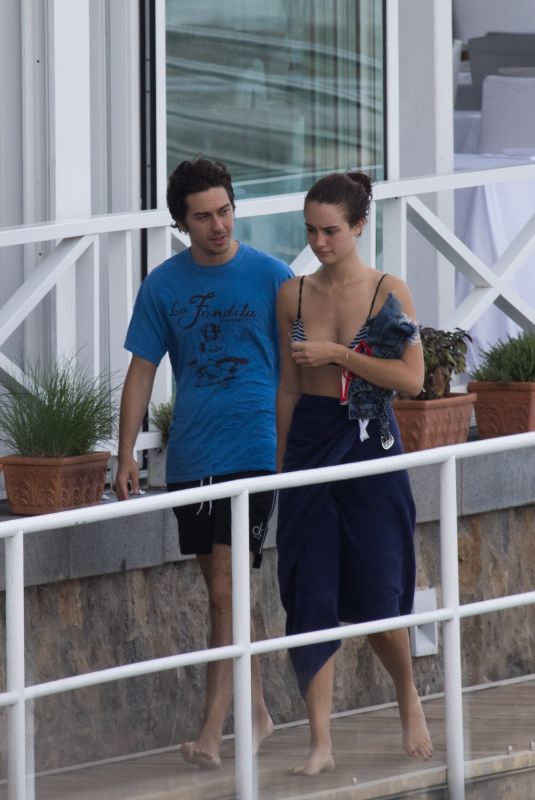 GRACE VAN PATTEN and Nat Wolff at Hotel Regina Isabella in Ischia 07/22/2018