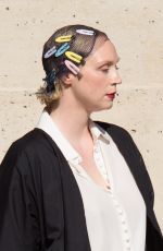 GWENDOLINE CHRISTIE at Miu Miu 2019 Cruise Collection Show in Paris 06/30/2018