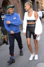 HAILEY BALDWIN and Justin Bieber at Cecconi