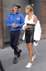 HAILEY BALDWIN and Justin Bieber at Cecconi