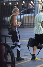 HAILEY BALDWIN and Justin Bieber Boarding a Helicopter in New York 07/11/2018