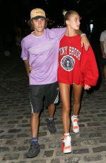 HAILEY BALDWIN and Justin Bieber Heading to a Movies in New York 07/26/2018