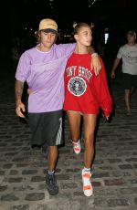 HAILEY BALDWIN and Justin Bieber Heading to a Movies in New York 07/26/2018
