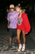 HAILEY BALDWIN and Justin Bieber Heading to a Movies in New York 07/26/2018