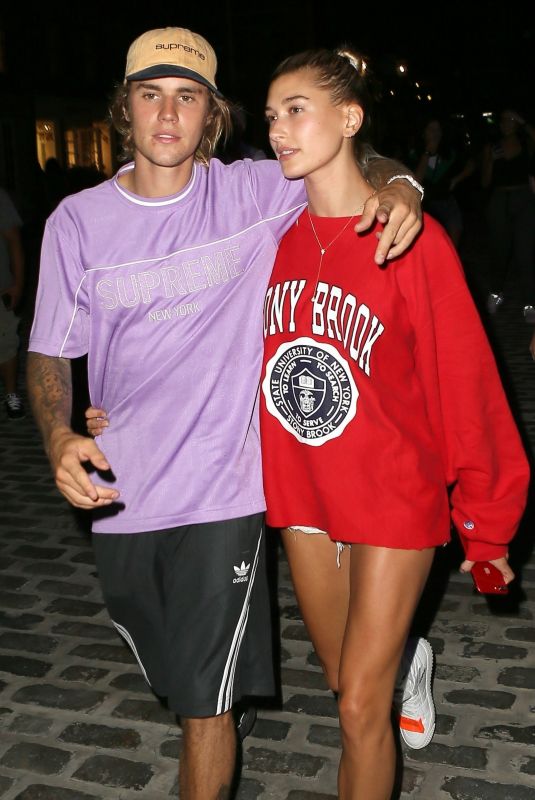 HAILEY BALDWIN and Justin Bieber Heading to a Movies in New York 07/26/2018