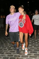 HAILEY BALDWIN and Justin Bieber Heading to a Movies in New York 07/26/2018