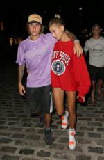 HAILEY BALDWIN and Justin Bieber Heading to a Movies in New York 07/26/2018