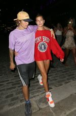 HAILEY BALDWIN and Justin Bieber Heading to a Movies in New York 07/26/2018