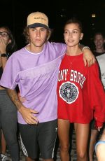 HAILEY BALDWIN and Justin Bieber Heading to a Movies in New York 07/26/2018