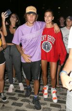 HAILEY BALDWIN and Justin Bieber Heading to a Movies in New York 07/26/2018