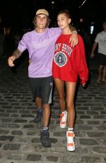 HAILEY BALDWIN and Justin Bieber Heading to a Movies in New York 07/26/2018