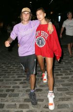 HAILEY BALDWIN and Justin Bieber Heading to a Movies in New York 07/26/2018