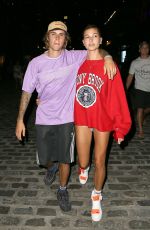 HAILEY BALDWIN and Justin Bieber Heading to a Movies in New York 07/26/2018
