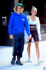 HAILEY BALDWIN and Justin Bieber Out in Brooklyn 07/12/2018