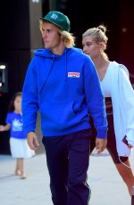 HAILEY BALDWIN and Justin Bieber Out in Brooklyn 07/12/2018