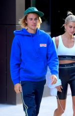 HAILEY BALDWIN and Justin Bieber Out in Brooklyn 07/12/2018