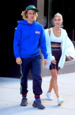 HAILEY BALDWIN and Justin Bieber Out in Brooklyn 07/12/2018