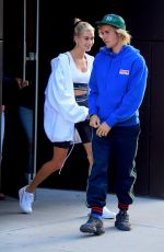 HAILEY BALDWIN and Justin Bieber Out in Brooklyn 07/12/2018