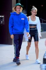 HAILEY BALDWIN and Justin Bieber Out in Brooklyn 07/12/2018