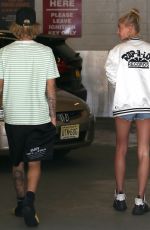HAILEY BALDWIN and Justin Bieber Out in New York 07/10/2018